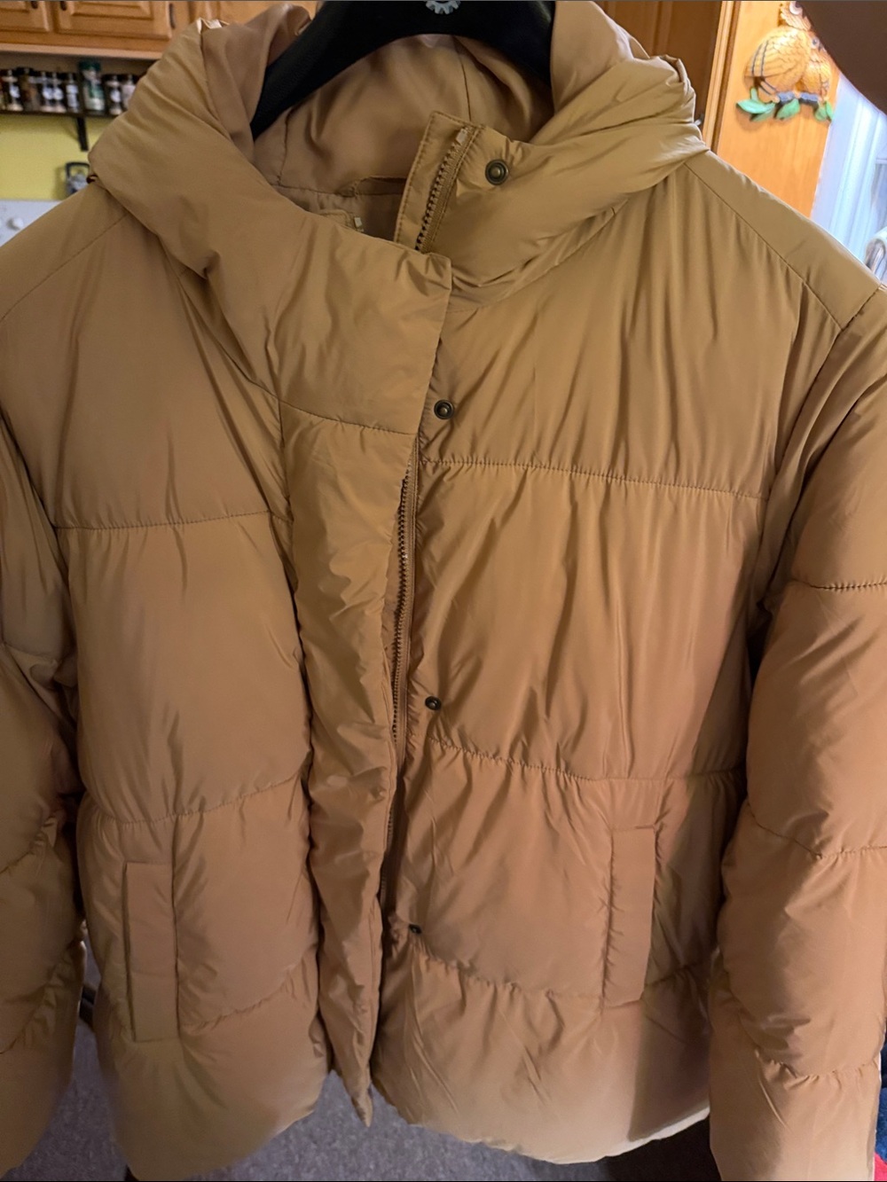 Old Navy Women’s Puffer Jacket in Camel